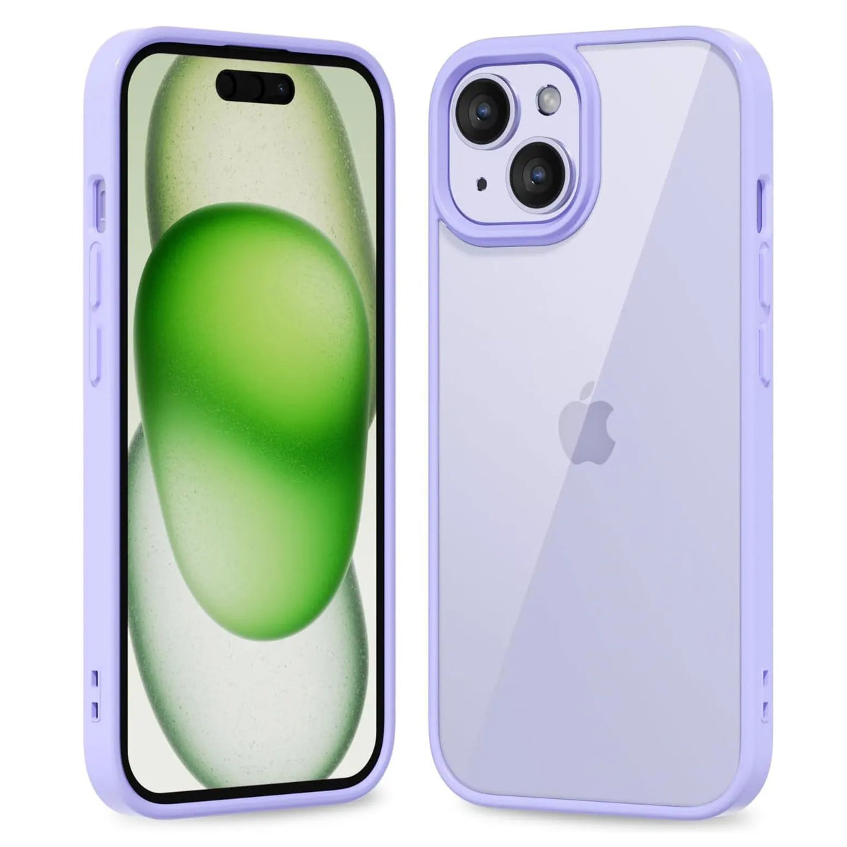 Transparent Colour-Trim Shockproof Case for iPhone X–16 Series — Clear Back with Coloured Bumper