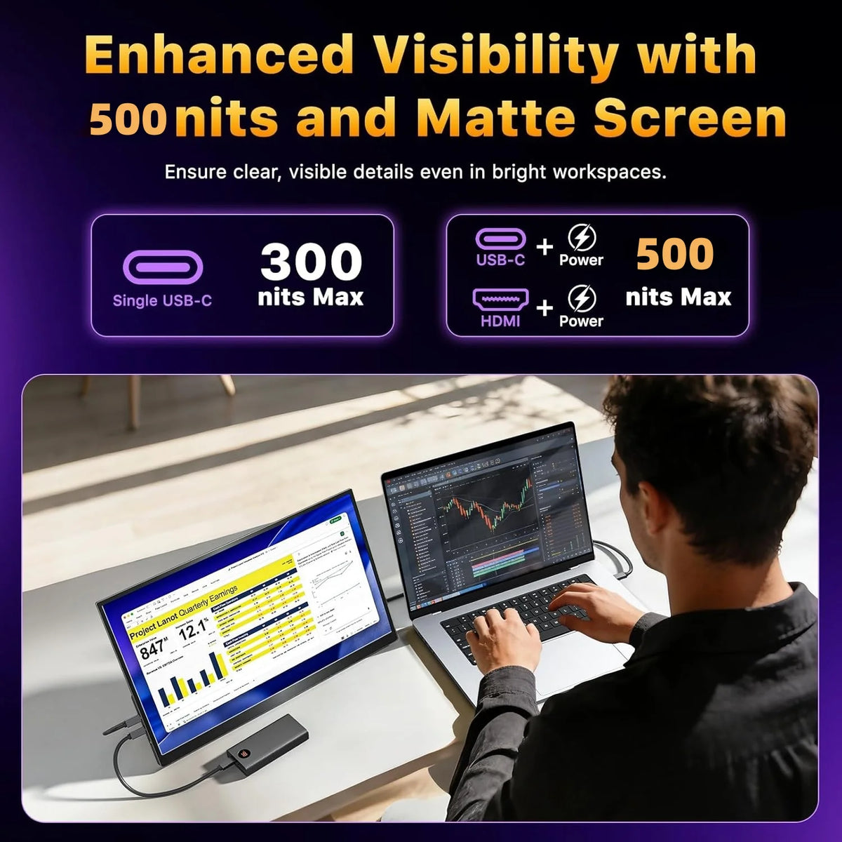 XAITH 16-inch 2K Portable Monitor 165Hz