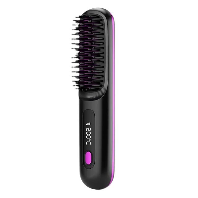 LCD Wireless Hair Straightening Comb - Quick ShopBeauty & Personal Care
