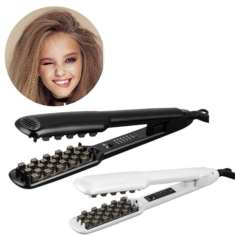 3D Grid Ceramic Hair Crimper — Volumizing Waver - Quick ShopBeauty & Personal Care