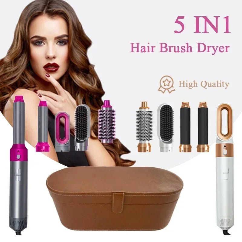 5-in-1 Professional Hair Dryer Hot Comb Set - Quick ShopBeauty & Personal Care