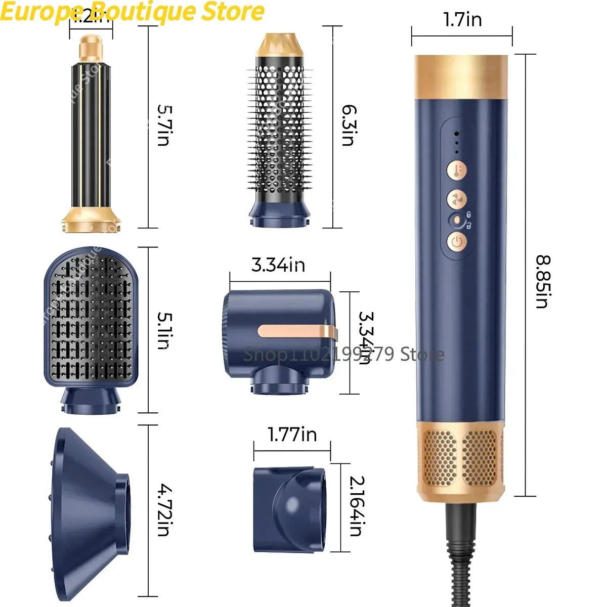 7-in-1 Brushless High-Speed Hair Dryer Brush - Quick ShopBeauty & Personal Care