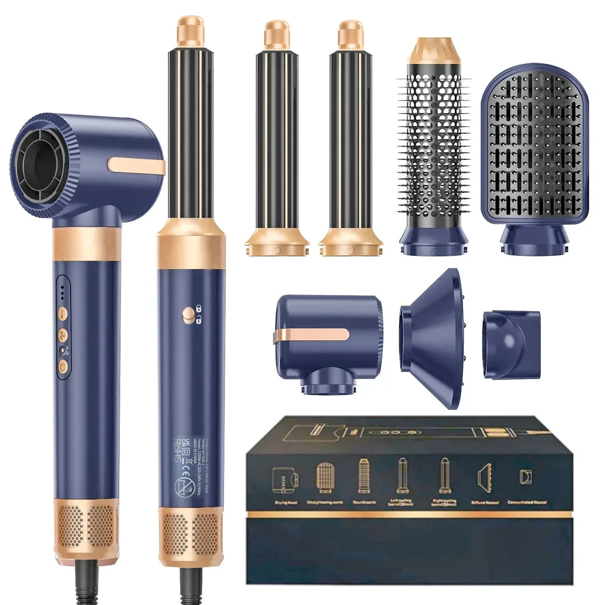 7-in-1 Brushless High-Speed Hair Dryer Brush - Quick ShopBeauty & Personal Care