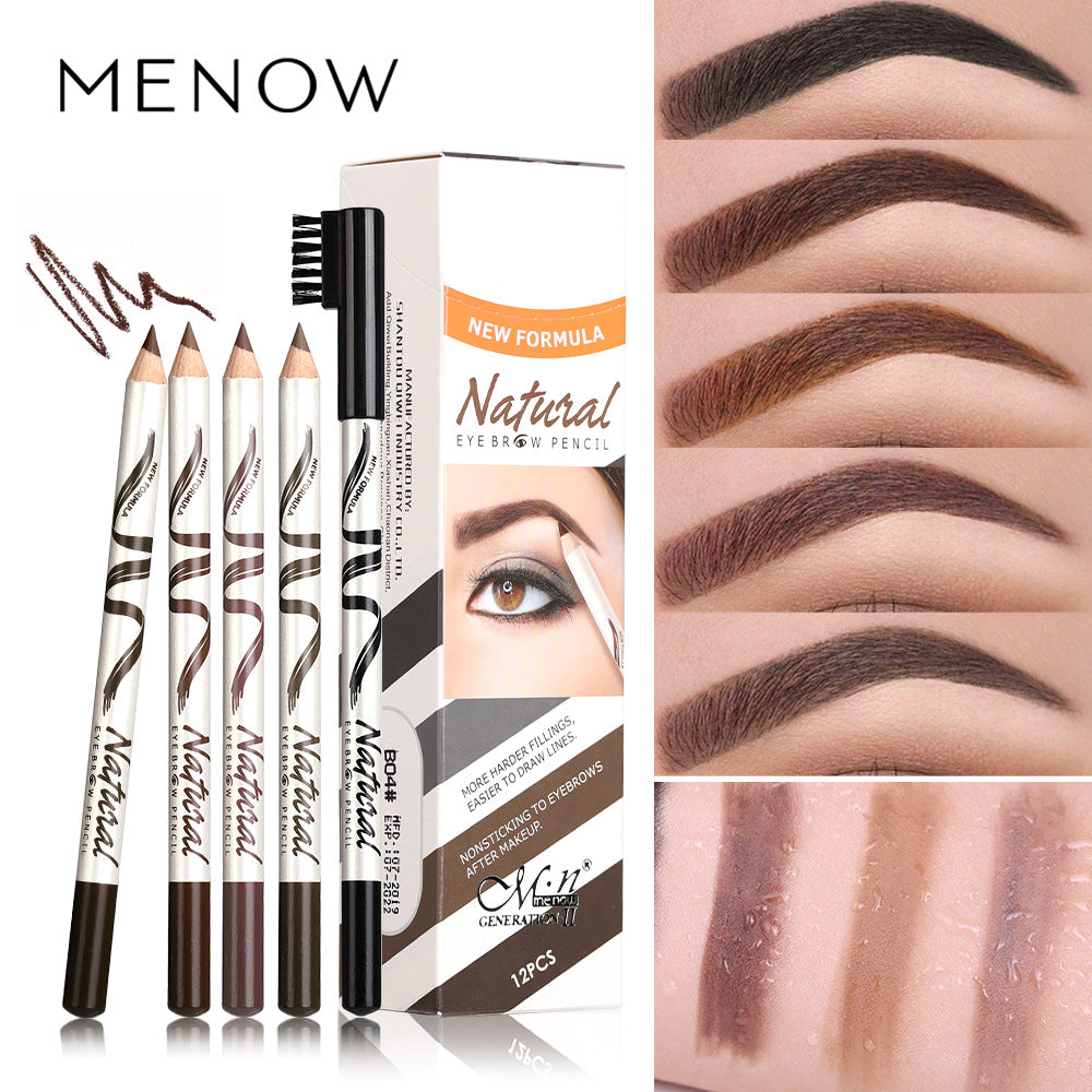 Meinuo Fine Eyebrow Pencil — 5-Color Set
