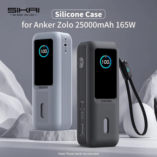 جراب سيليكون لباور بانك Anker Zolo 25000 مللي أمبير