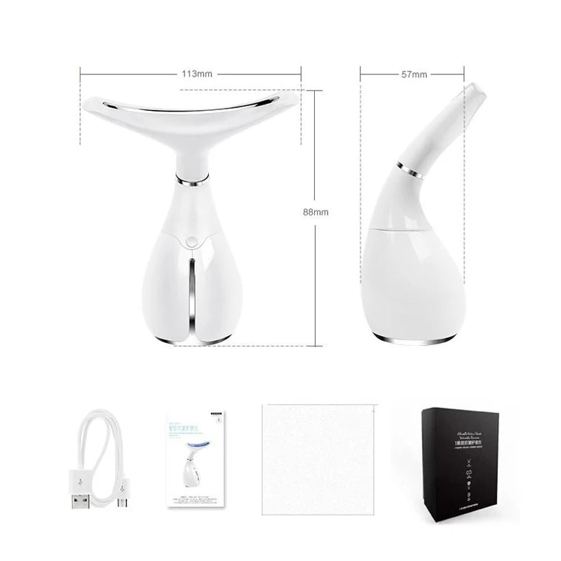 LED Photon Therapy Neck & Face Lifting Massager