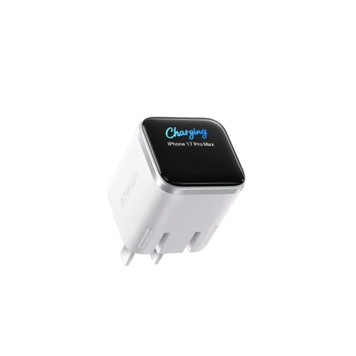 Anker 45W Nano Smart Type C Charger Fast Charging Foldable Plug Compact Screen Display for iPhone 17ProMax 16 Pro USB C Charger