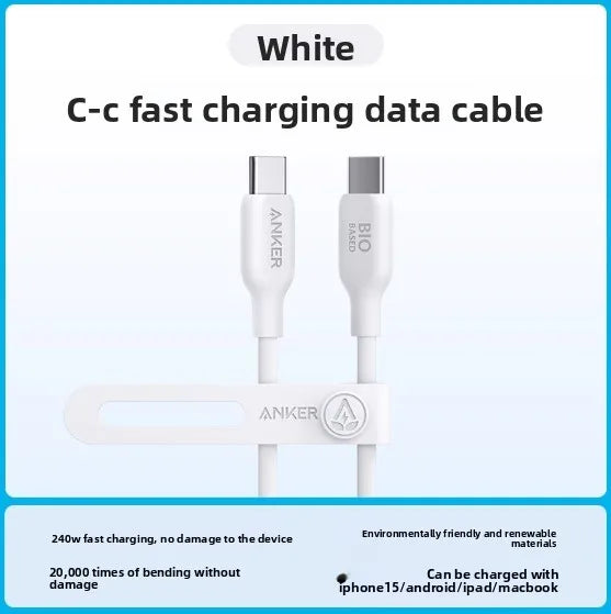 ANKER USB C To USB C 5A Data Cable 240W PD Environmentally Friendly Fast Charging CableCharging Cable for IPhone16  MacBook IPad