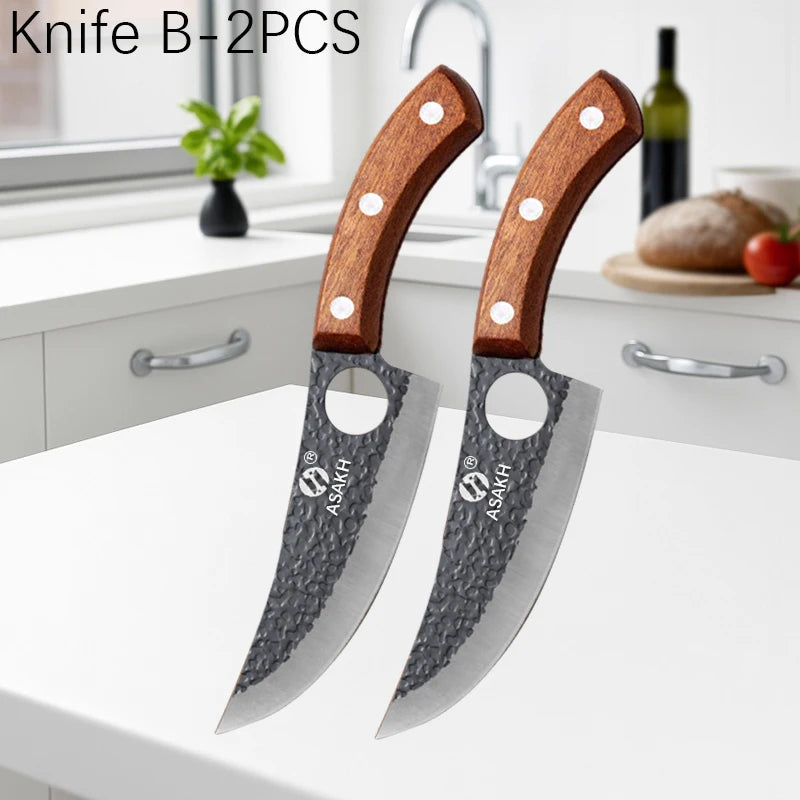Professional Hand-Forged Boning Knife — High Carbon Steel Fillet Knife for Meat & Fish