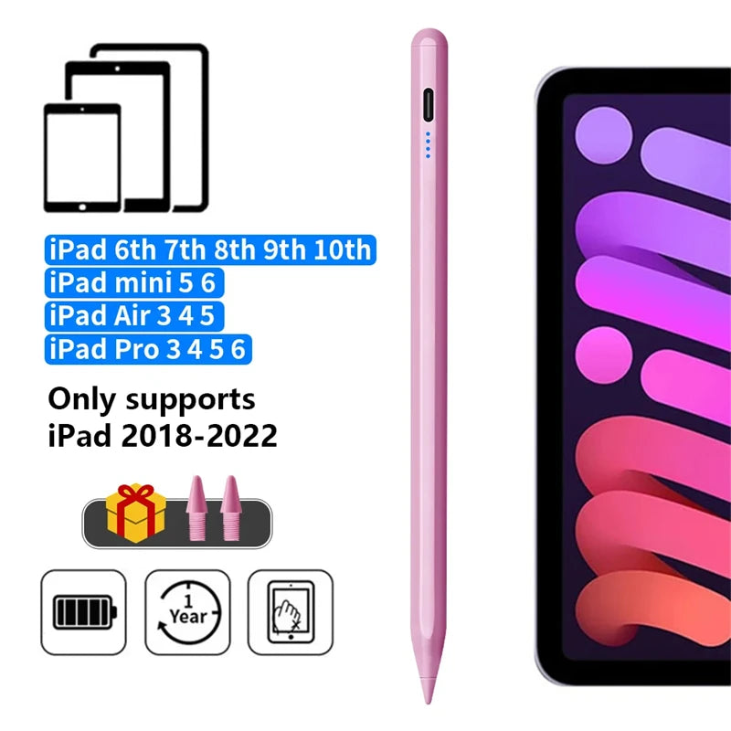 قلم لمس لآيباد برفض راحة اليد وشحن مغناطيسي — Apple Pencil بديل