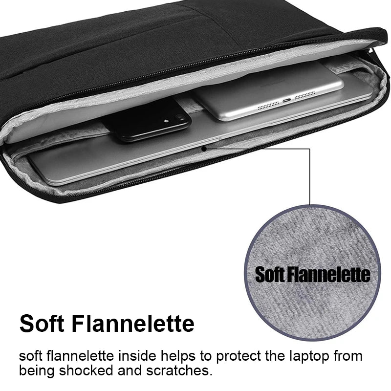 Portable Laptop Bag for MacBook, Huawei, Dell — 11" to 15.6" Sleeve Cover