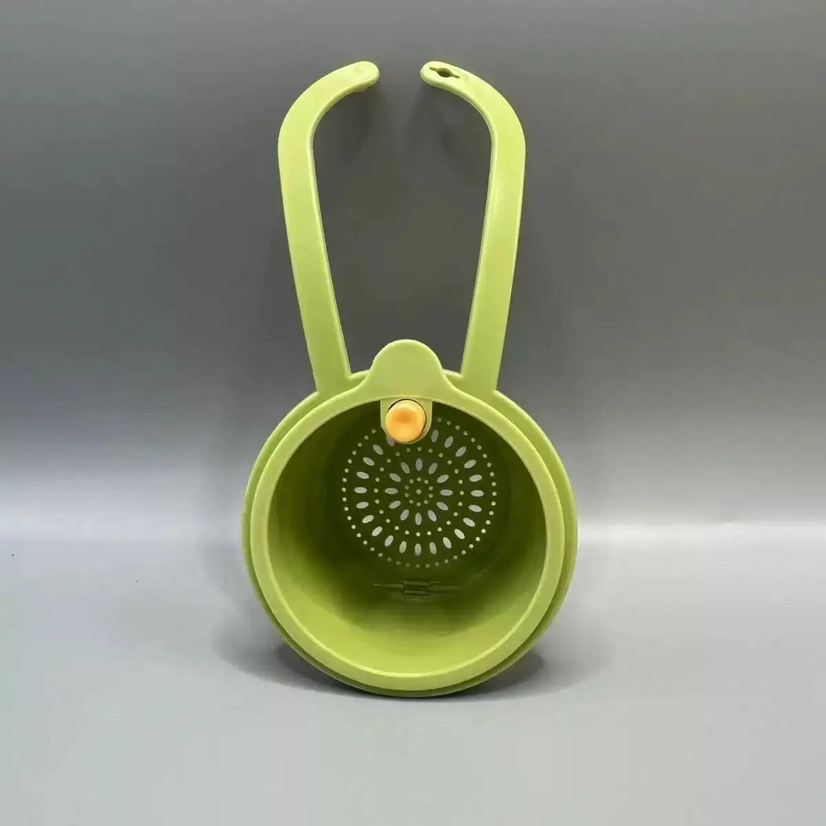 Press-Type Stainless Steel Sink Drain Basket — Pop-Up Kitchen Strainer & Hair Catcher