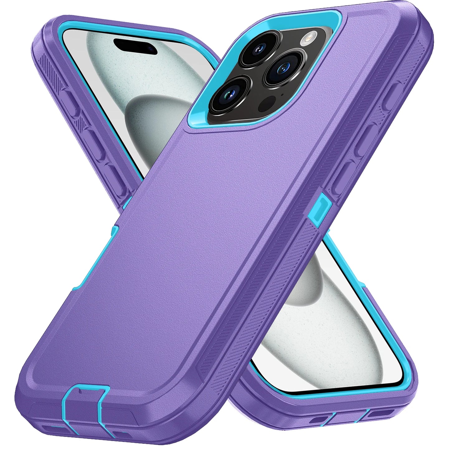 Armor Shockproof Defender Case for iPhone 7–16 Series & SE — Hard PC+TPU Military Protection
