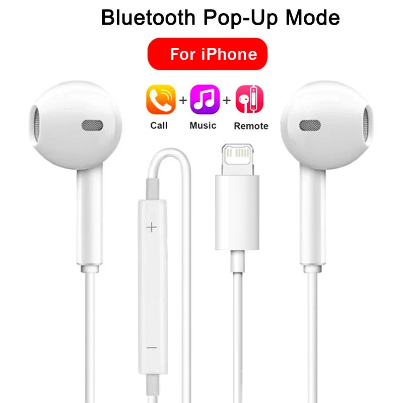 Wired Earbuds with Noise Cancellation — USB-C, 3.5mm & Lightning for Android & iPhone