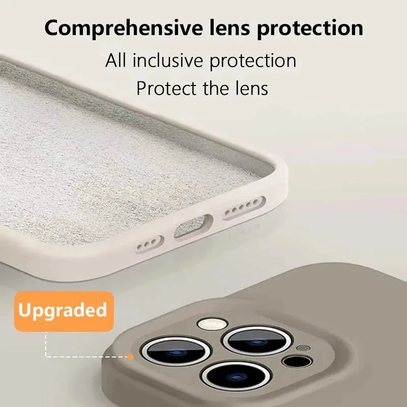 Luxury Liquid Silicone MagSafe Case for iPhone 13–16 Series — Original Wireless Charging Compatible