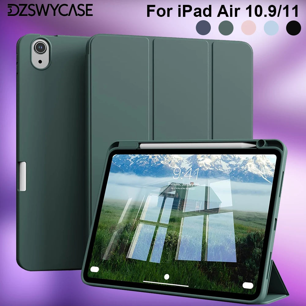 Smart Case for iPad Air 11" M4/M3/M2 — Trifold Stand with Pencil Holder