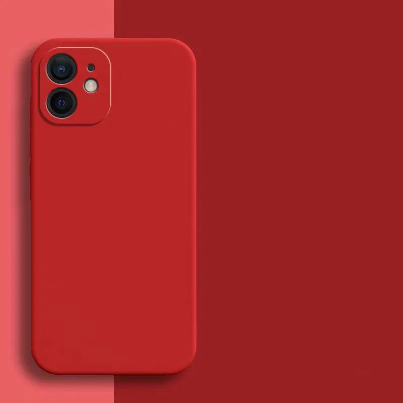 Candy Color Silicone Soft Case for iPhone 11–16 Series & iPhone Air — Shockproof Camera Protection