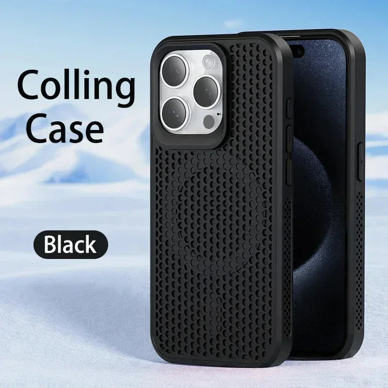 Cooling Heat Dissipation MagSafe Case for iPhone 15 & 17 Series — Magnetic Thermal Protection Cover