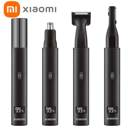 3-in-1 Rechargeable Nose & Ear Hair Trimmer for Men — Painless Waterproof Grooming Kit