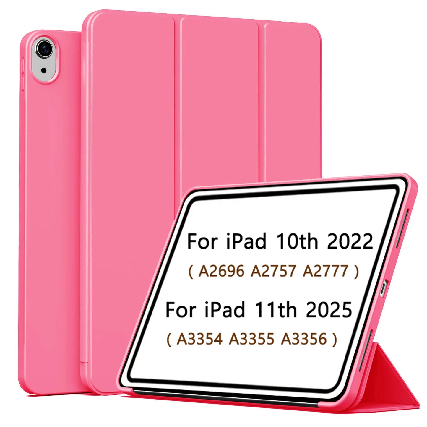 Magnetic Trifold Case for iPad A16 11th Gen 2025 & iPad 10th Gen 2022 — Slim Stand Cover