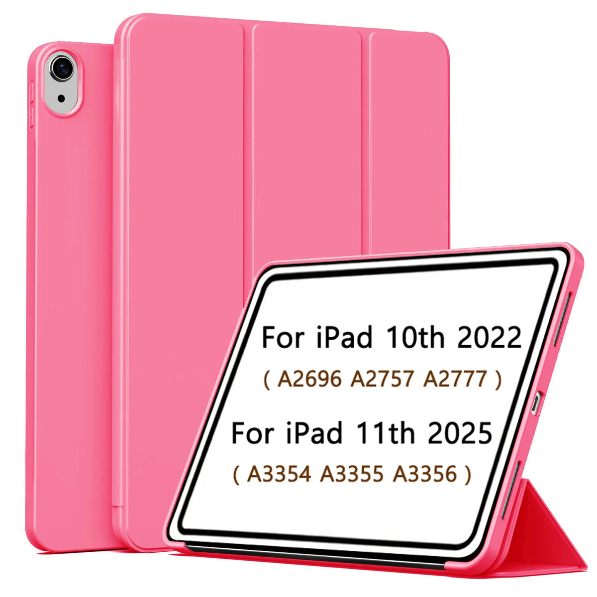 Magnetic Trifold Case for iPad A16 11th Gen 2025 & iPad 10th Gen 2022 — Slim Stand Cover