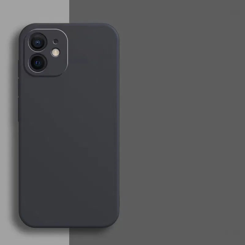 Candy Color Silicone Soft Case for iPhone 11–16 Series & iPhone Air — Shockproof Camera Protection