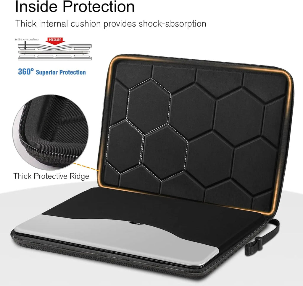 Hard EVA Laptop Sleeve Case — 13" / 15.6" / 16" Shockproof Carrying Bag
