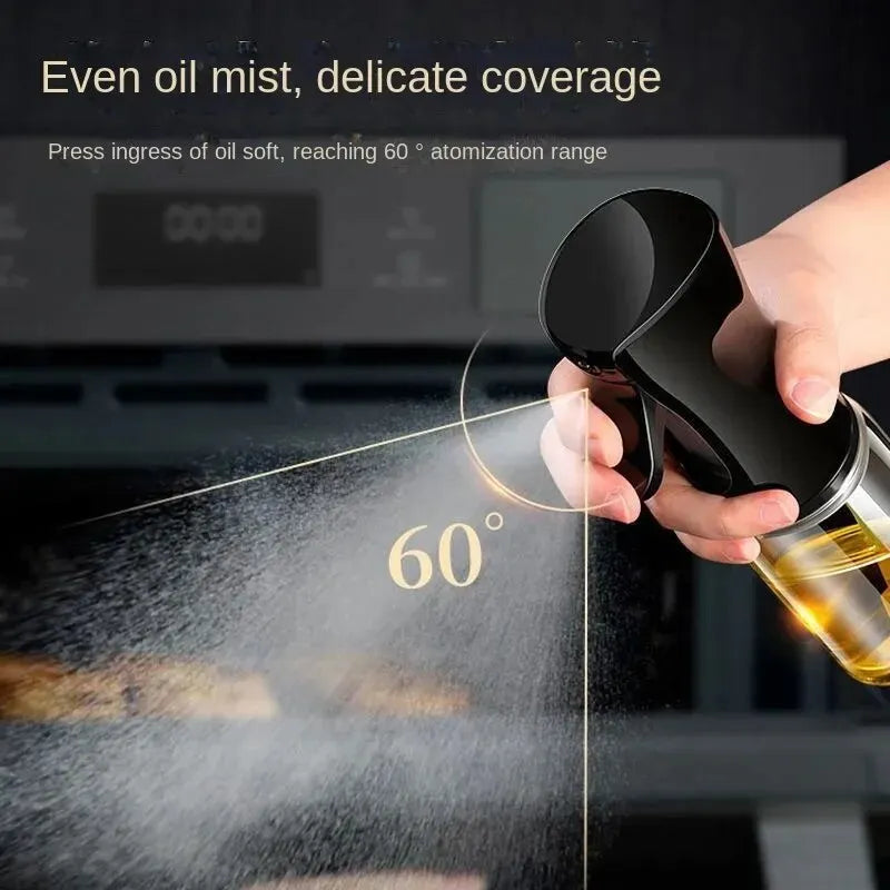 Kitchen Oil Spray Bottle for Cooking & Air Fryer — Refillable Mist Sprayer for Olive Oil & Sauces