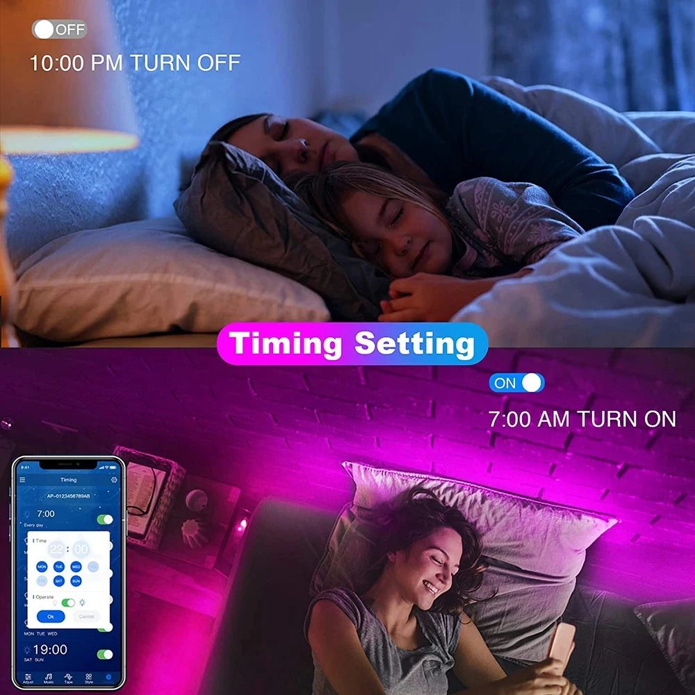 شريط إضاءة LED بلوتوث ذكي