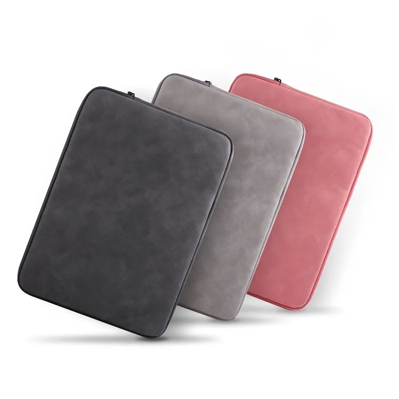 PU Leather Laptop Sleeve — 11" to 15" Slim Protective Pouch for MacBook & Tablets