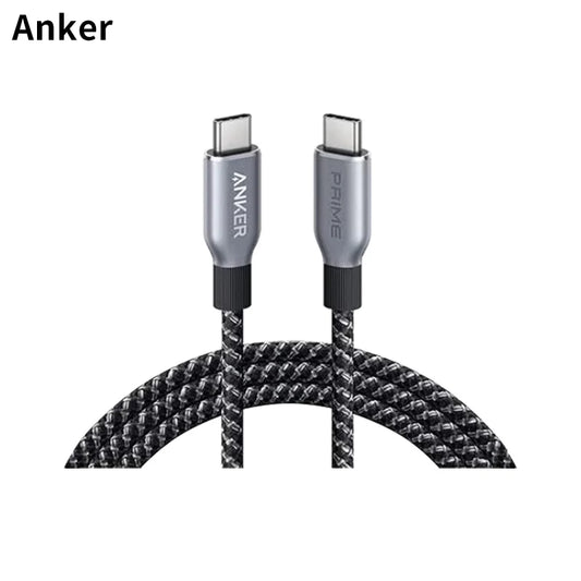 كابل Anker Prime USB-C إلى USB-C بقوة 240 واط، شحن سريع، نايلون مضفور معاد تدويره بمتانة 100 سنة