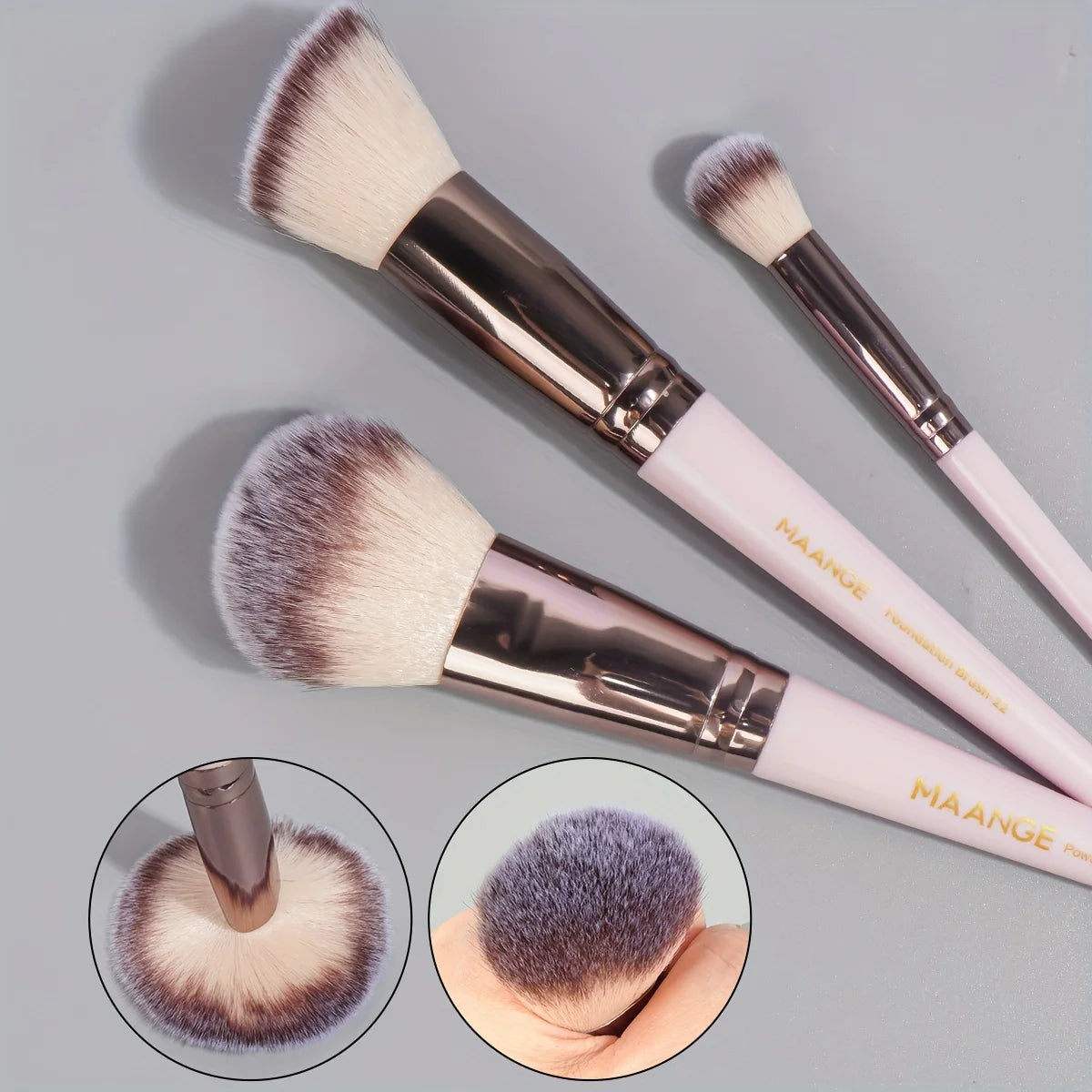Professional 30-Piece Makeup Brush Set with Travel Bag — Full Face Foundation, Contour & Eye Brushes