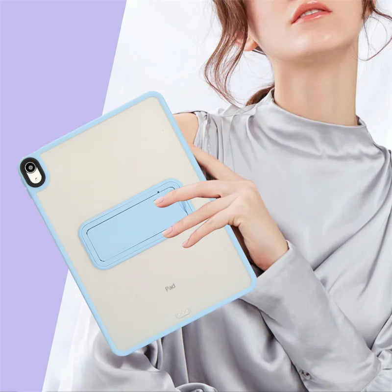 PC + TPU Stand Case for iPad — Mini 4/5/6/7, Air 4/5/11", Pro 11"/12.9"/13" M4