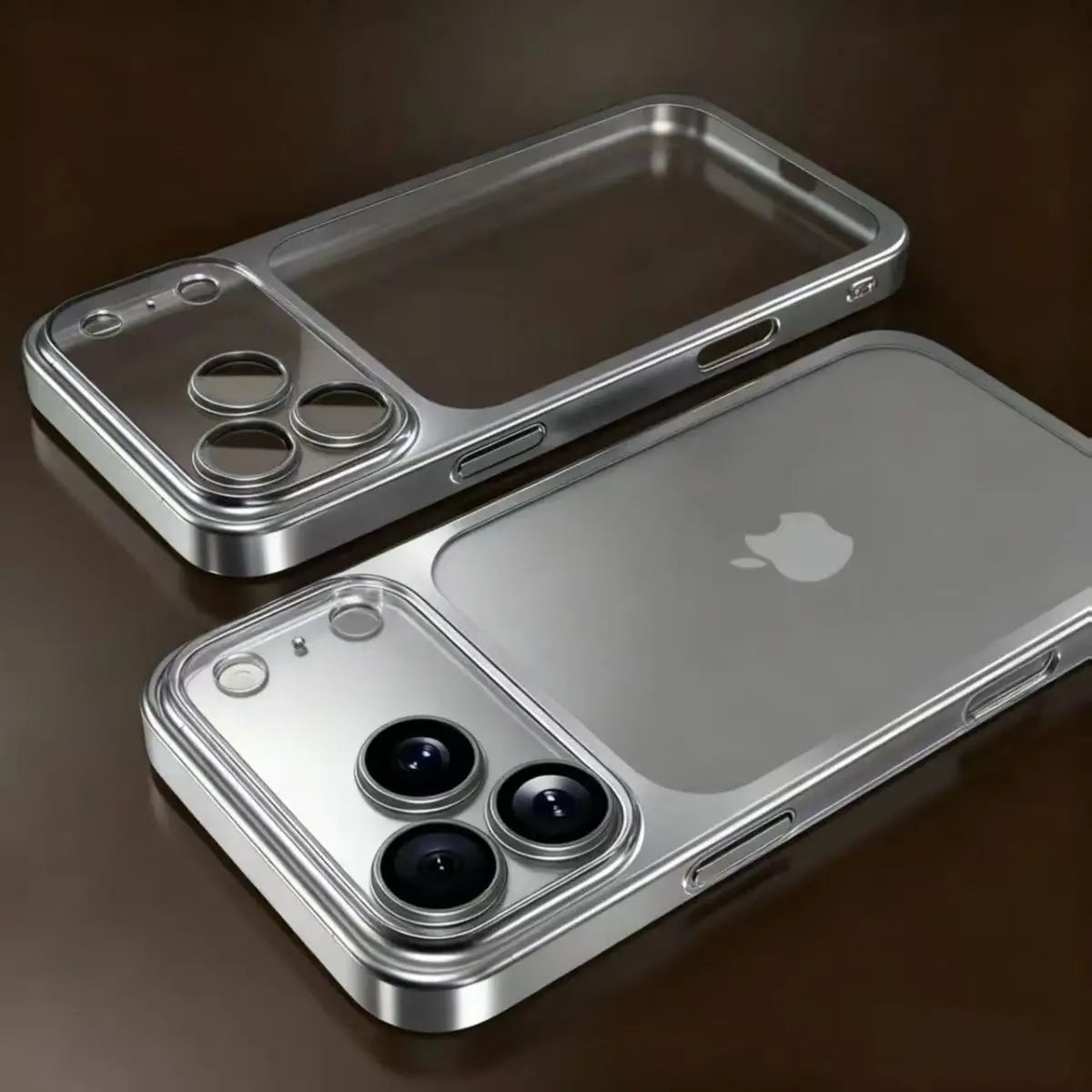 Luxury Matte Plated Phone Case for iPhone 13–18 Pro/Pro Max & iPhone Air — Frosted Shockproof with Lens Protector