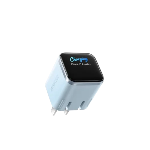 Anker 45W Nano Smart Type C Charger Fast Charging Foldable Plug Compact Screen Display for iPhone 17ProMax 16 Pro USB C Charger