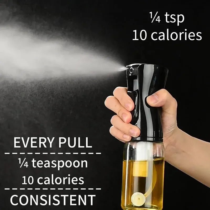 Kitchen Oil Spray Bottle for Cooking & Air Fryer — Refillable Mist Sprayer for Olive Oil & Sauces