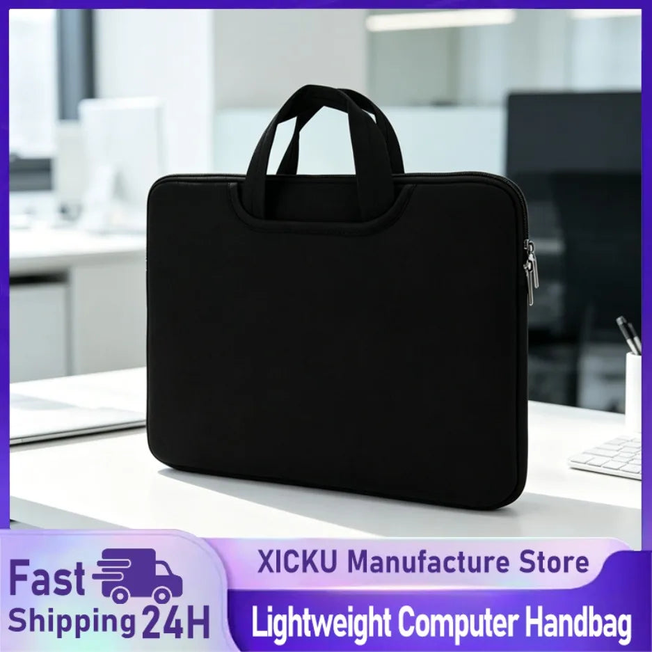 16" Laptop Handbag with Front Pocket — Lightweight Large Capacity Carry Bag
