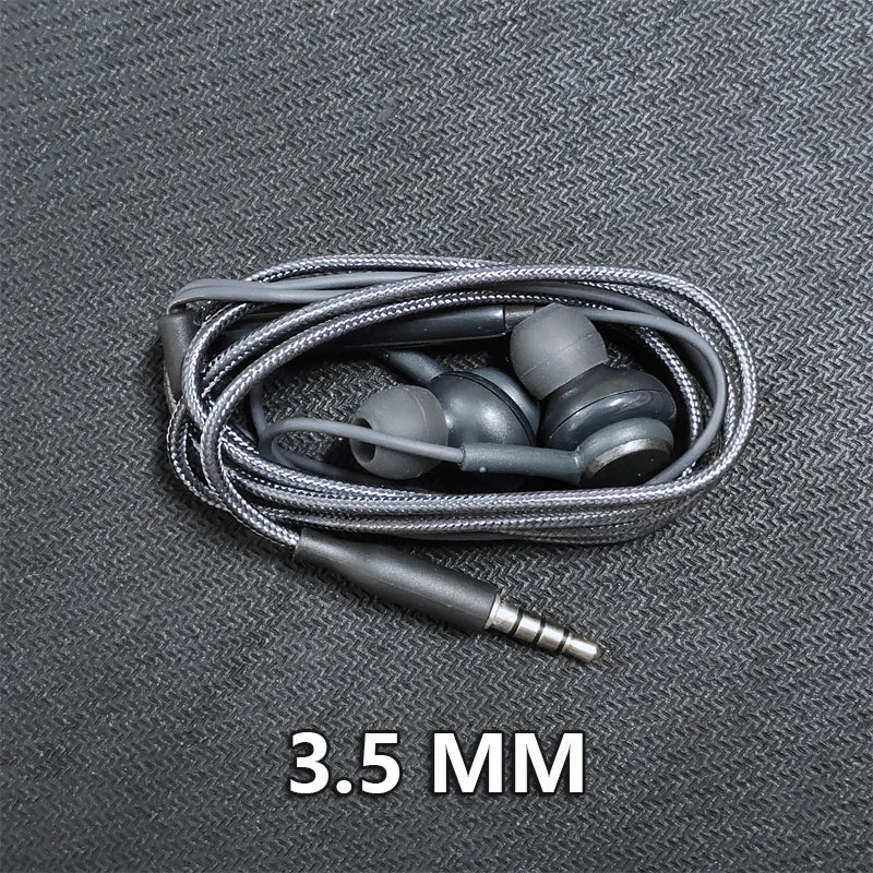 Wired Earphones for Samsung Galaxy S & A Series — 3.5mm & USB-C In-Ear Headset with Mic