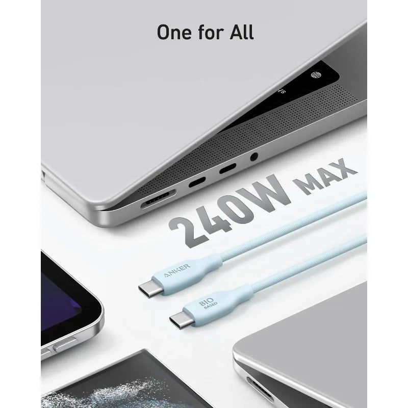 ANKER USB C To USB C 5A Data Cable 240W PD Environmentally Friendly Fast Charging CableCharging Cable for IPhone16  MacBook IPad