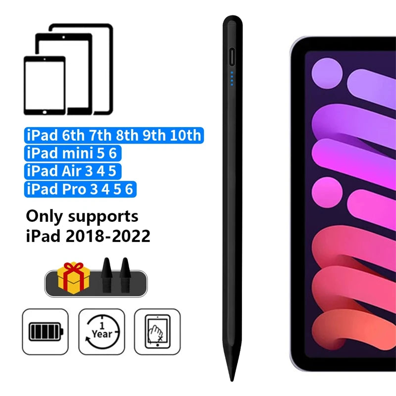 قلم لمس لآيباد برفض راحة اليد وشحن مغناطيسي — Apple Pencil بديل
