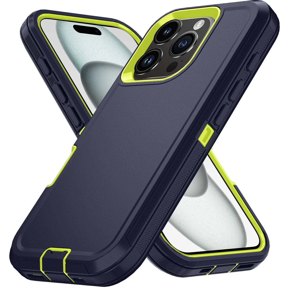 Armor Shockproof Defender Case for iPhone 7–16 Series & SE — Hard PC+TPU Military Protection