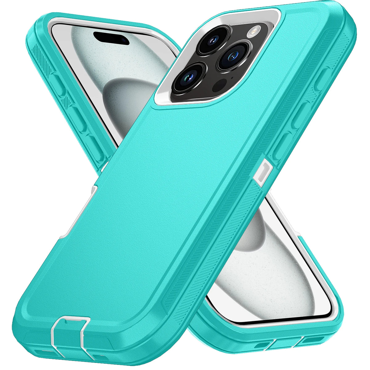 Armor Shockproof Defender Case for iPhone 7–16 Series & SE — Hard PC+TPU Military Protection