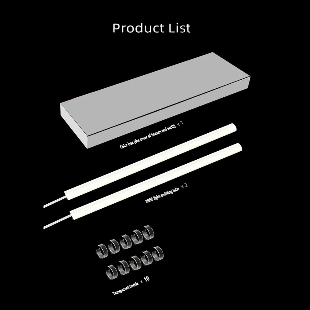 Flexible ARGB Neon Tube Light for AIO CPU Liquid Cooler (120 / 240 / 360mm)