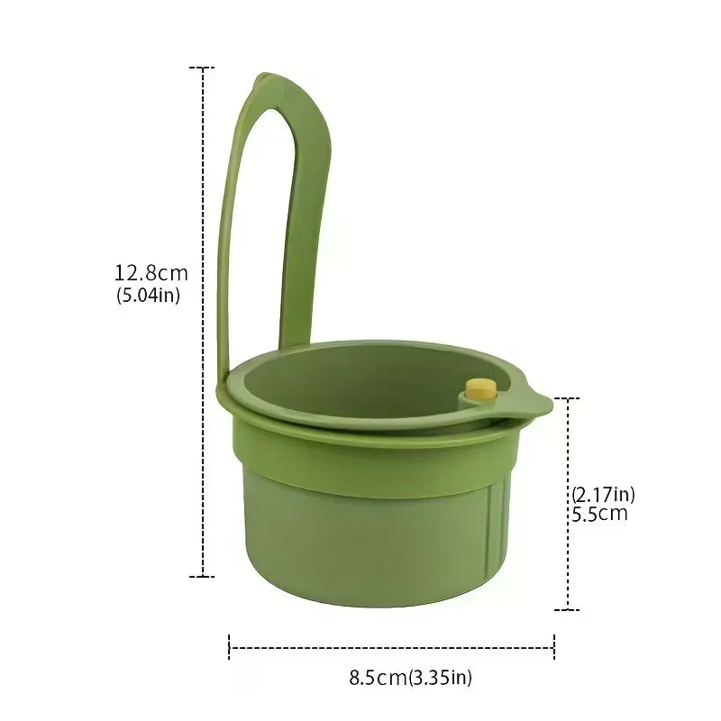 Press-Type Stainless Steel Sink Drain Basket — Pop-Up Kitchen Strainer & Hair Catcher