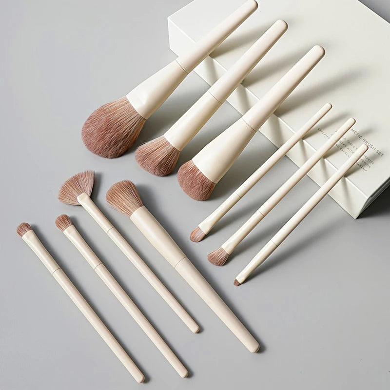Makeup Brush Set with Bag — 5 to 14 Pieces Professional Foundation, Contour & Blending Brushes