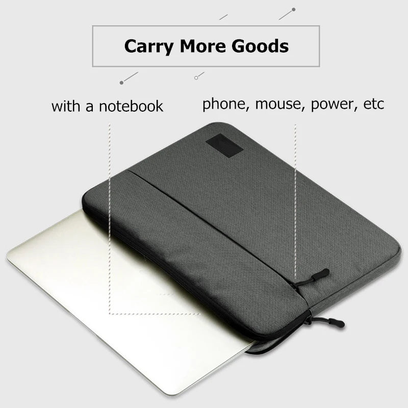 Waterproof Laptop Sleeve Bag — 11" to 16" for MacBook, HP, Dell, Acer, Xiaomi