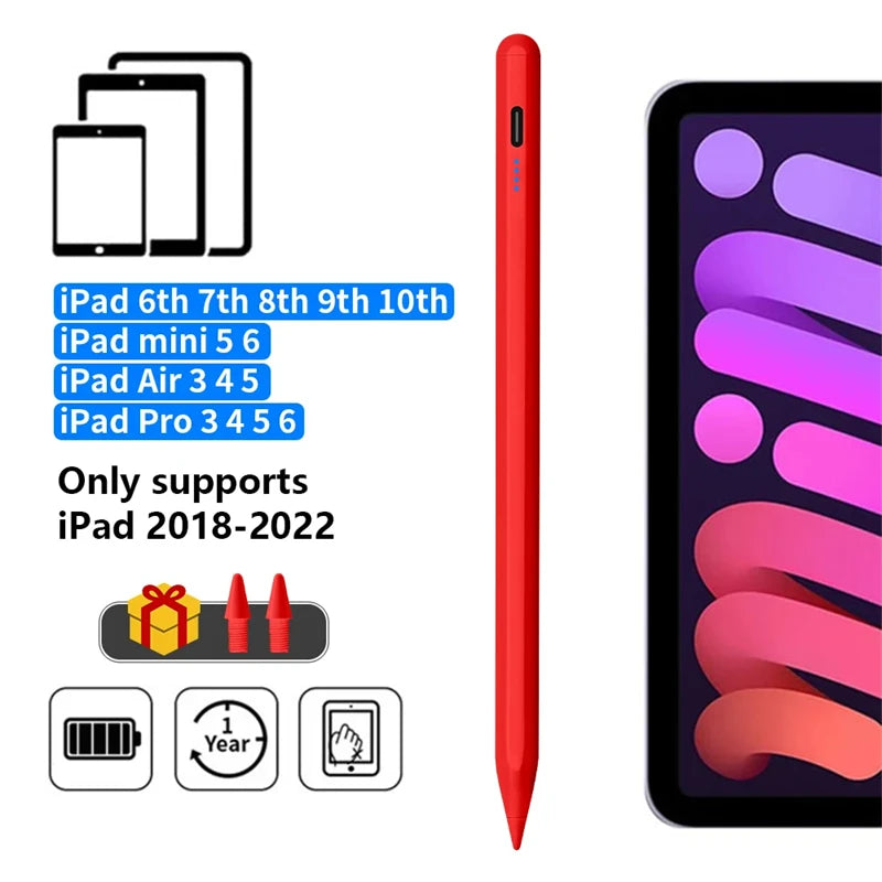 قلم لمس لآيباد برفض راحة اليد وشحن مغناطيسي — Apple Pencil بديل