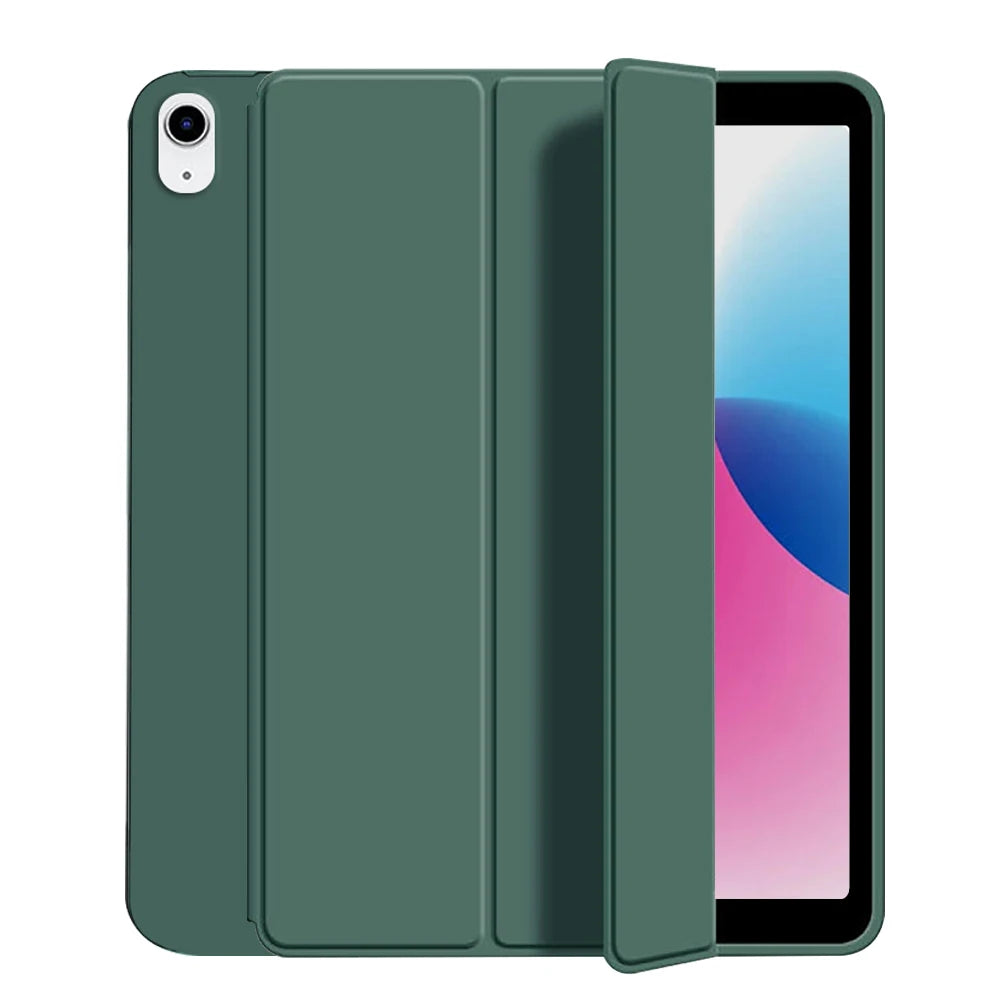 Smart iPad Case — iPad 5th–10th Gen, Air 4/5/6/7, Pro 11" — Trifold Stand & TPU