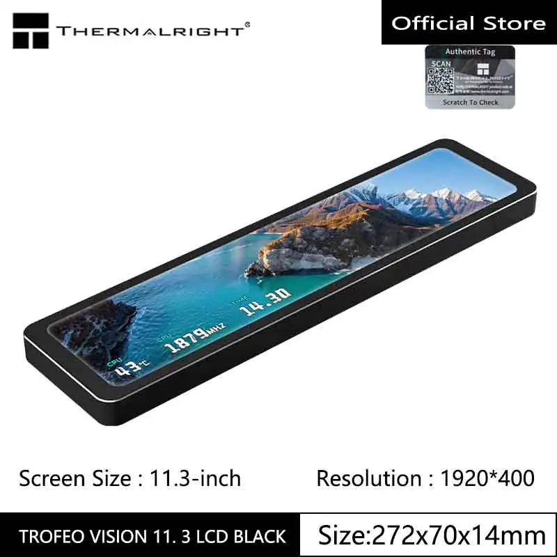 Thermalright TROFEO VISION 11.3" LCD IPS Display — 1920×400 USB-C Magnetic Screen