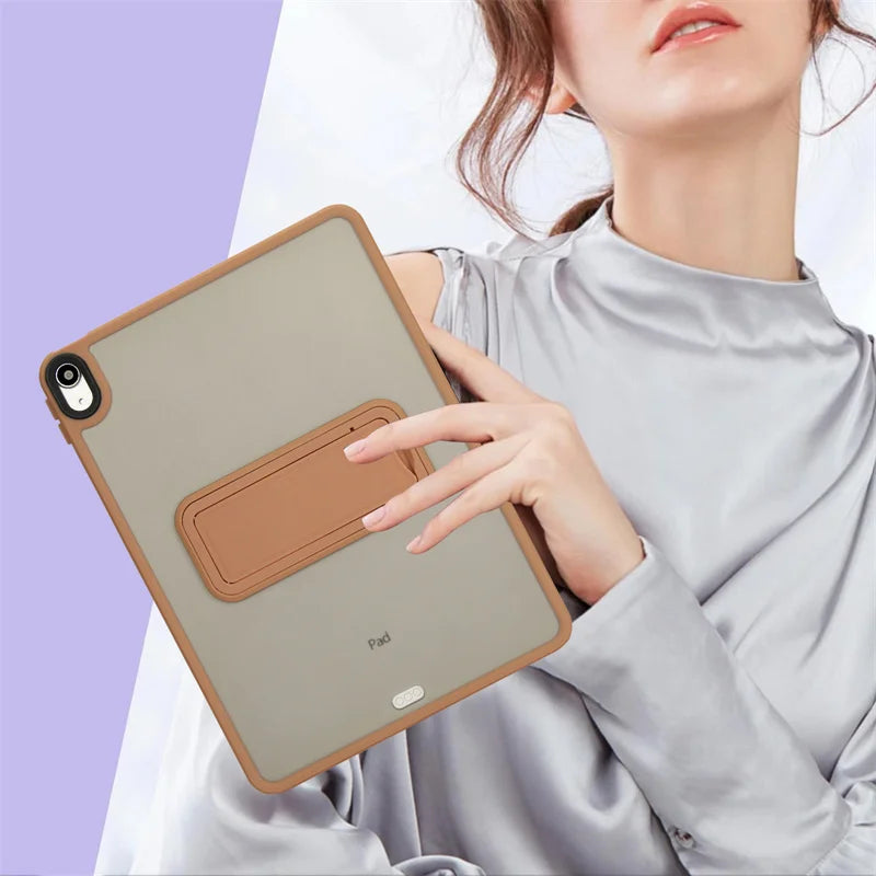 PC + TPU Stand Case for iPad — Mini 4/5/6/7, Air 4/5/11", Pro 11"/12.9"/13" M4